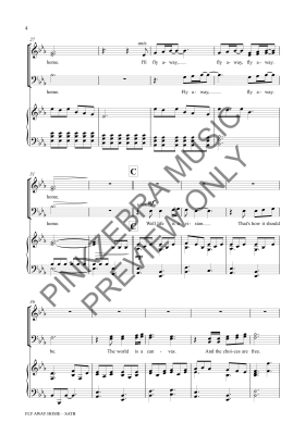 Fly Away Home - Pinkzebra - SATB