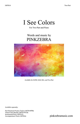 Pinkzebra Music - I See Colors Pinkzebra 2voix