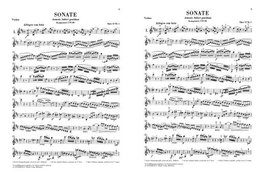 Violin Sonatas, Volume I - Beethoven /Brandenburg /Theopold /Rostal - Violin/Piano - Book