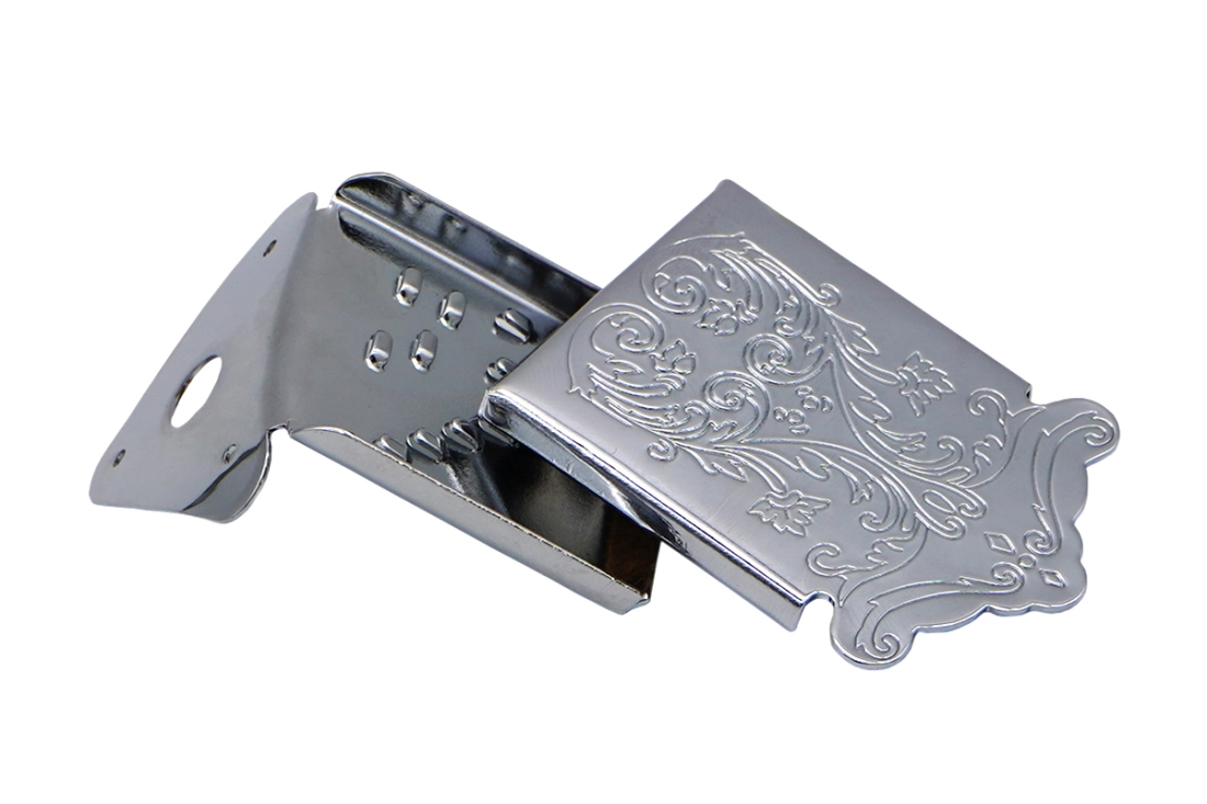 Mandolin Tailpiece with Slide Plate - Chrome