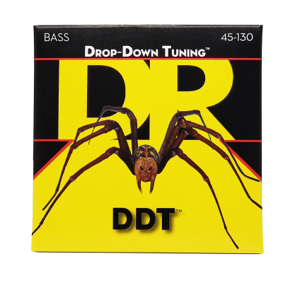 DR Strings - Drop-down Tuning DDT 5-String Bass Strings, Medium 45-130