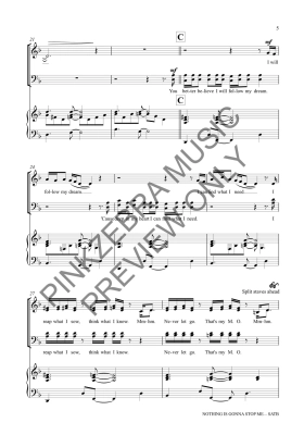 Nothing Is Gonna Stop Me - Pinkzebra  SATB