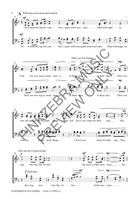 Remembering Decembers - Pinkzebra - SATB a cappella