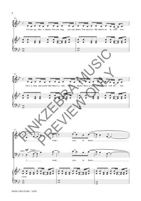 Shine Like Stars - Pinkzebra - SATB