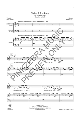 Shine Like Stars - Pinkzebra - SATB