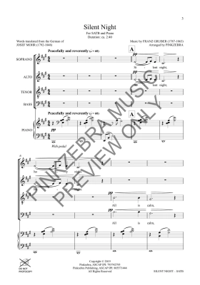 Silent Night - Pinkzebra - SATB