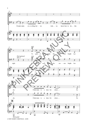 A Very Merry Christmas - Pinkzebra - SATB