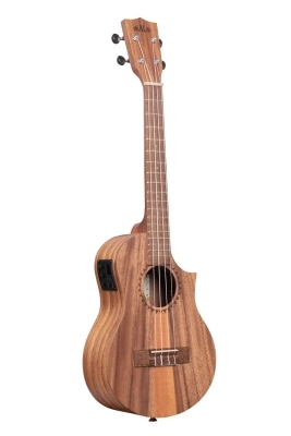 Teak Tri-top Tenor Ukulele with Cutaway & EQ