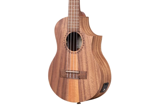 Teak Tri-top Tenor Ukulele with Cutaway & EQ