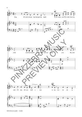 Winter Lullaby - Pinkzebra - SATB