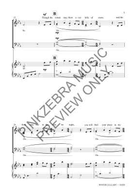 Winter Lullaby - Pinkzebra - SATB