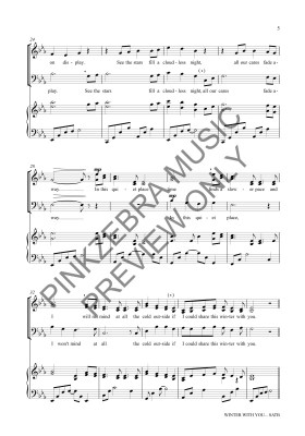 Winter With You - Pinkzebra - SATB