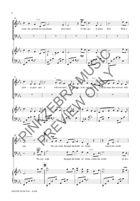 Winter With You - Pinkzebra - SATB