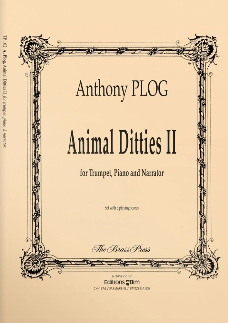 Animal Ditties II - Plog - Trumpet/Narrator/Piano - Book