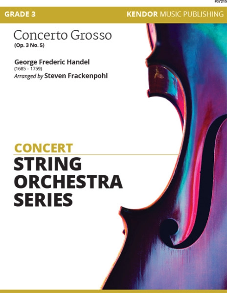 Concerto Grosso (Op. 3 No. 5) - Handel/Frackenpohl - String Orchestra - Gr. 3