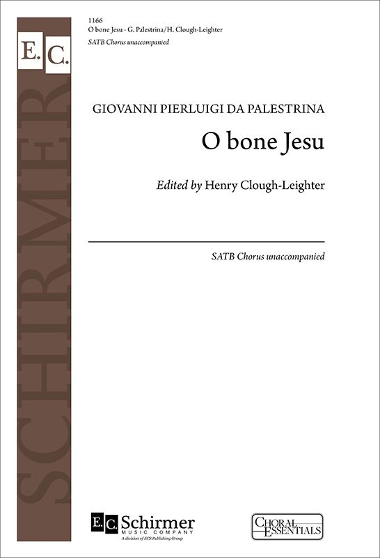 O bone Jesu - Palestrina/Clough-Leighter - SATB