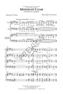 Midnight Clear - Sears/Nielsen - SATB