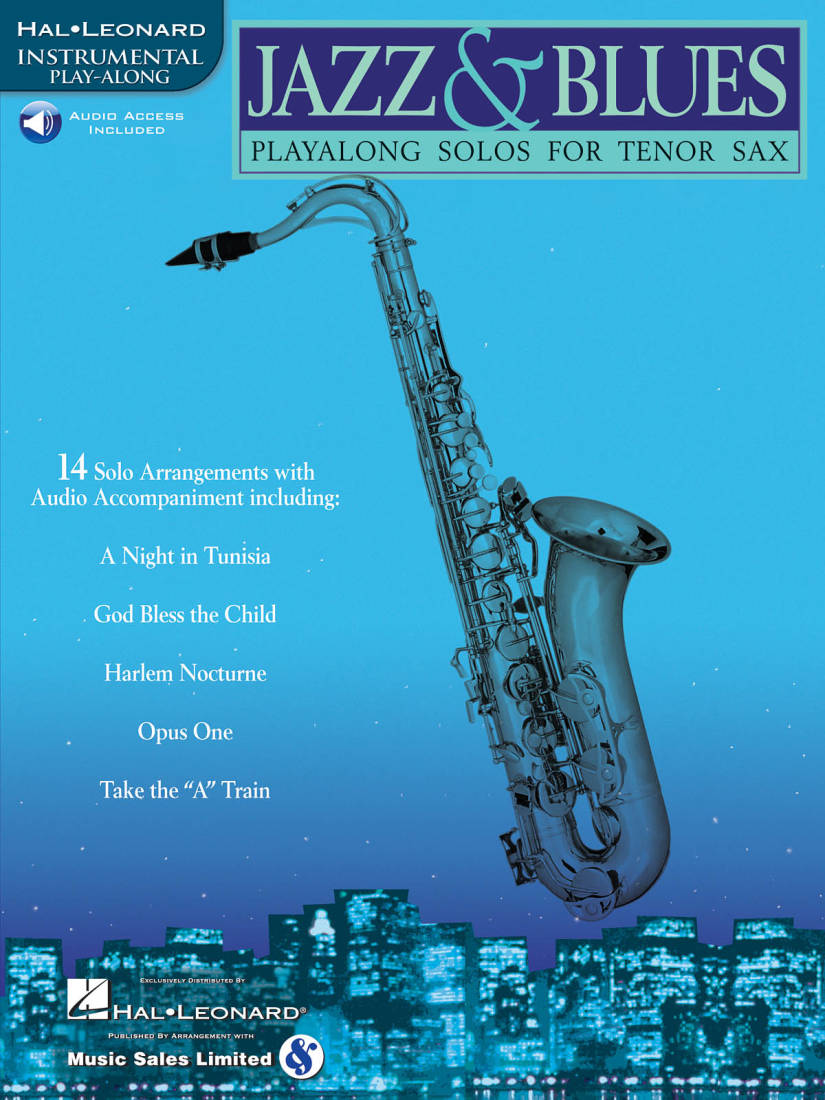 Jazz & Blues: Play-Along Solos for Tenor Sax - Book/Audio Online