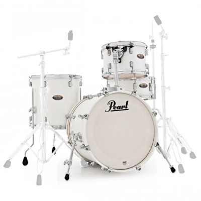 Pearl Decade Maple 4-Piece Shell Pack (18,12,14,SD) - White Satin Pearl ...