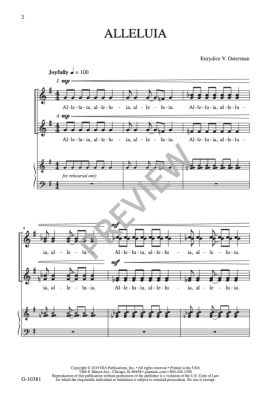 Alleluia - Osterman - SATB