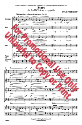 Stars - Pederson - SATB