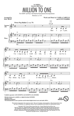 Million to One (from Cinderella) - Harris/Cabello/Huff - SATB