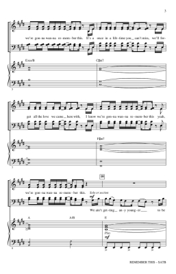 Remember This - Jonas Brothers/Emerson - SATB