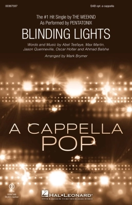 Hal Leonard - Blinding Lights - The Weeknd /Pentatonix /Brymer - SAB