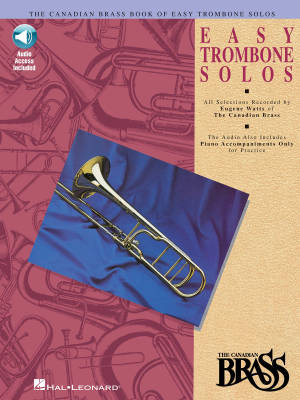 Canadian Brass Book of Easy Trombone Solos - Watts - Book/Audio Online