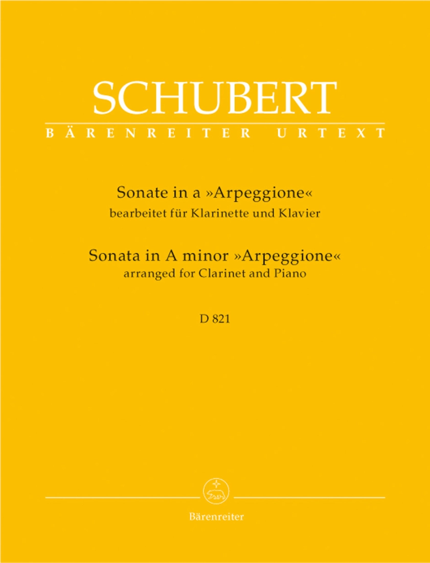 Sonata in A Minor D 821 \'\'Arpeggione\'\' - Schubert/Woodfull-Harris - Clarinet/Piano