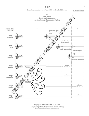 Air (from Elements - second movement) - Gimon - SATB