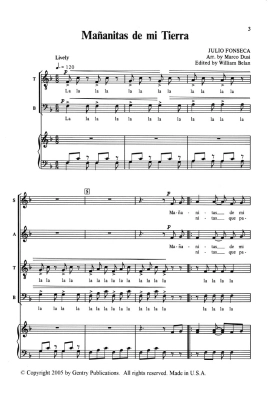 Mananitas De Mi Tierra - Fonseca/Dusi - SATB