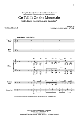 Go Tell It On the Mountain - Traditional/Engelhardt - SATB