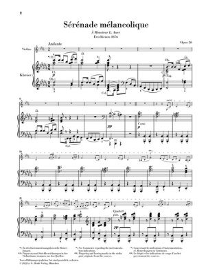 Works for Violin and Piano - Tschaikowsky/Komarov - Book