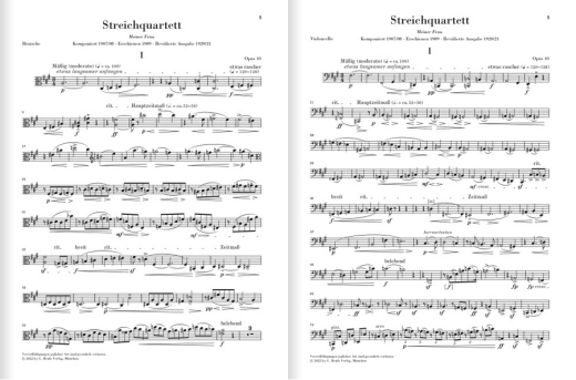 String Quartet no. 2 op. 10 with Soprano part - Schoenberg/Scheideler - Parts