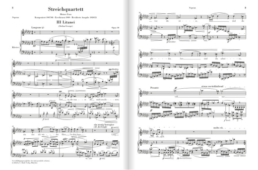 String Quartet no. 2 op. 10 with Soprano part - Schoenberg/Scheideler - Parts