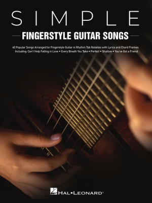 Hal Leonard - Simple Fingerstyle Guitar Songs Tablatures de guitare Livre