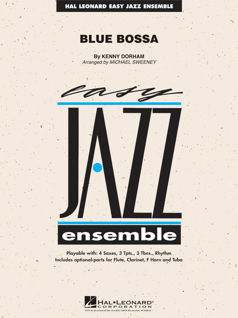 Blue Bossa - Dorham/Sweeney - Jazz Ensemble - Gr. 2