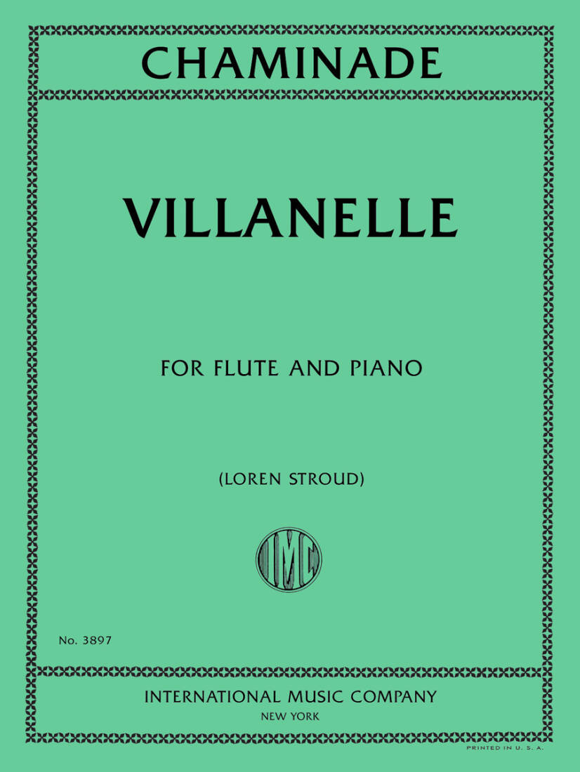 Villanelle - Chaminade/Stroud - Flute/Piano - Book