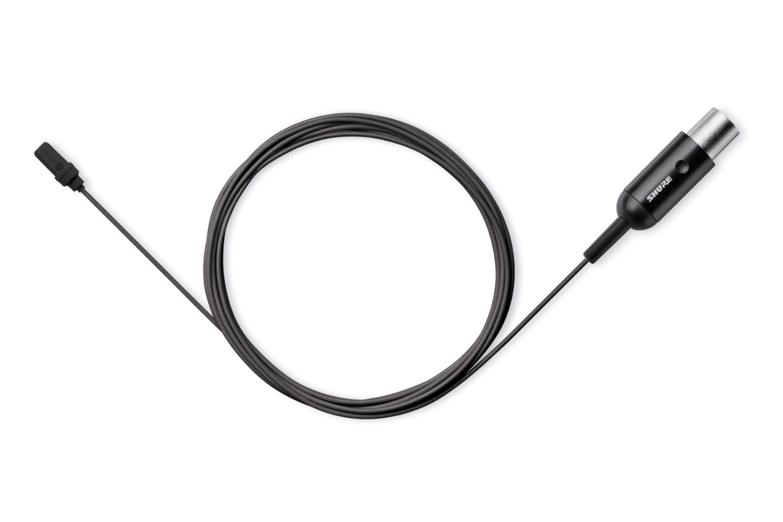 Shure UniPlex Cardioid Lavalier Microphone With TQG Connector - Black ...