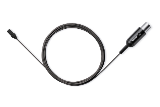 Shure - UniPlex Cardioid Lavalier Microphone with TQG Connector - Black