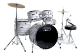 Mapex - Tornado Limited Edition 5-Piece Drum Kit (22,10,12,16,SD) with Cymbals and Hardware - Ebony Yellow Grain