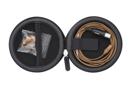 UniPlex Cardioid Lavalier Microphone with TQG Connector - Cocoa