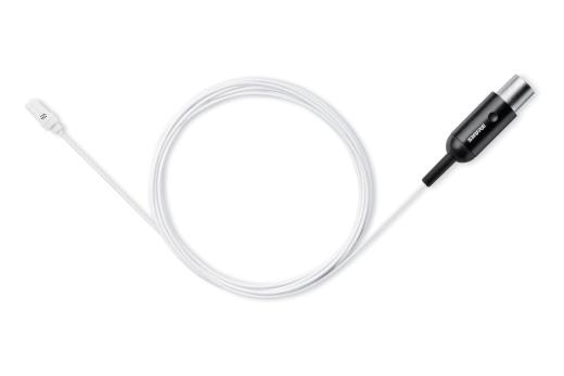 Shure - UniPlex Cardioid Lavalier Microphone with TQG Connector - White