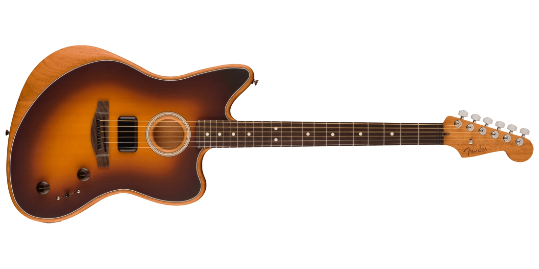 Acoustasonic Player Jazzmaster, Rosewood Fingerboard - 2-Colour Sunburst