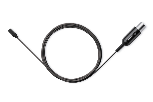 Shure - UniPlex Cardioid Lavalier Microphone with RPM400TQG XLR Adaptor - Black
