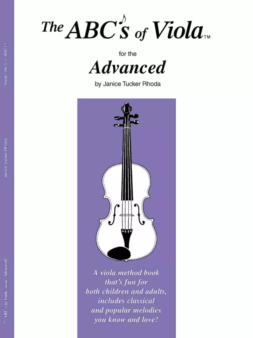 The ABCs of Viola for the Advanced, Book 3 - Rhoda - Viola - Book