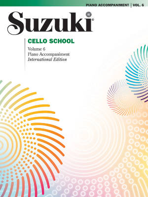 Summy-Birchard - Suzuki Cello School, Volume 6 (International Edition) - Piano Accompaniment - Book