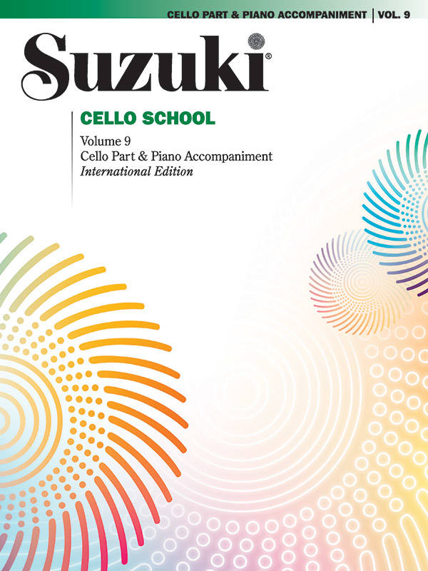 Suzuki Cello School, Volume 9 (International Edition) - Cello/Piano Accompaniment - Book