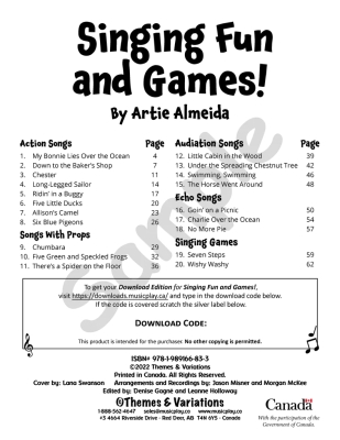 Singing Fun and Games! - Almeida - Book/Media Online